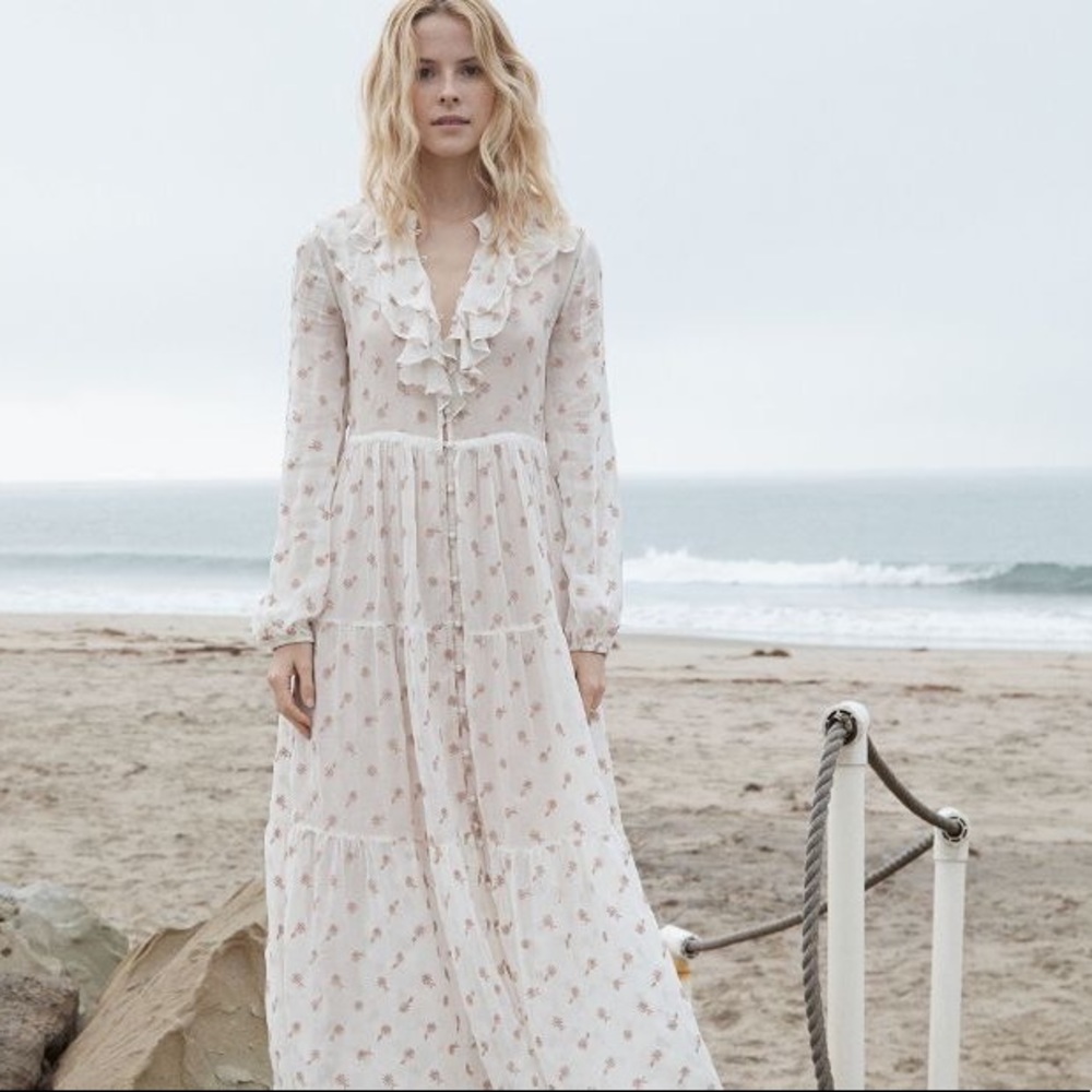 Doen Faye Salt embroidery dress